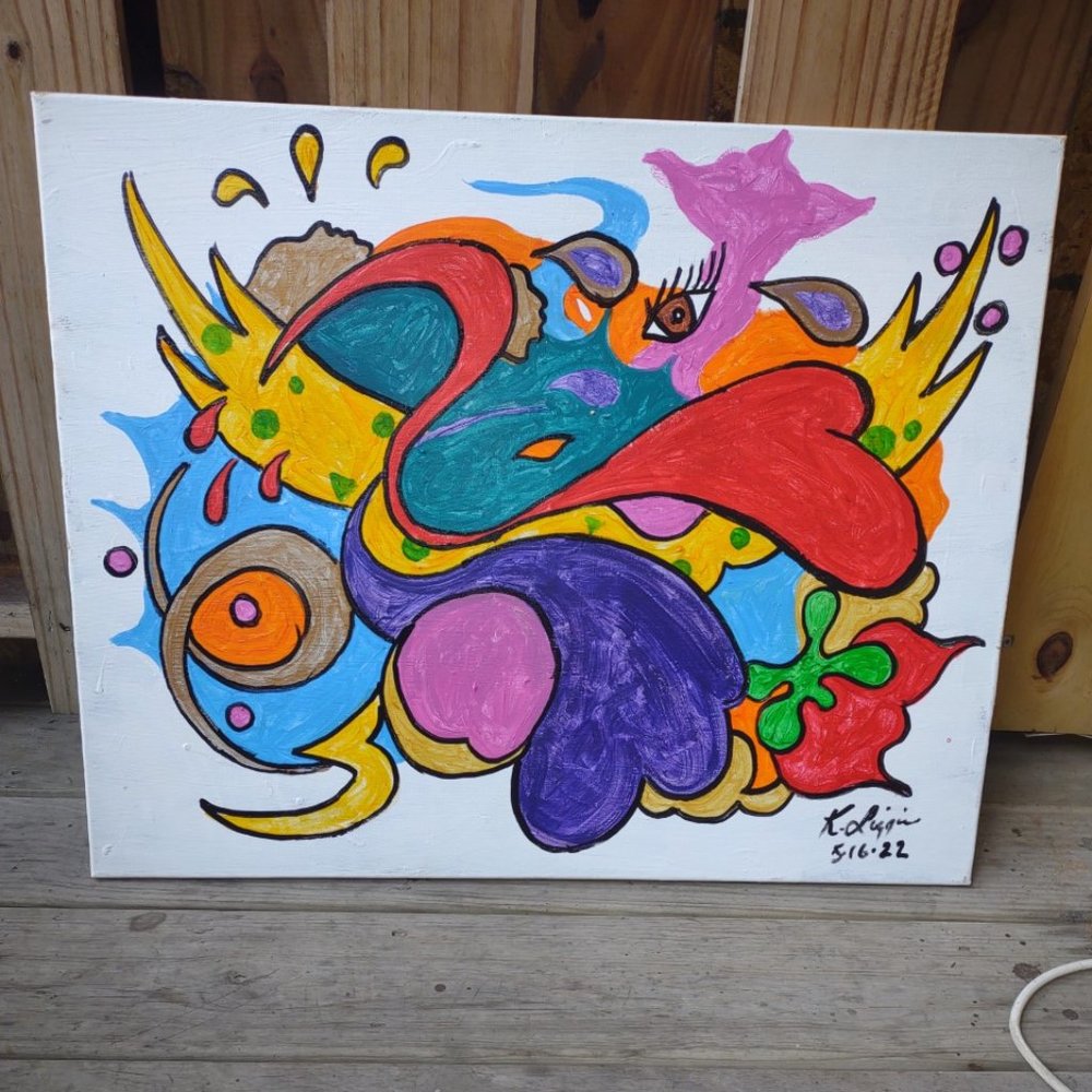 Original Abstact Artwork,  Original Work, Emerging Chicago-land Artist,